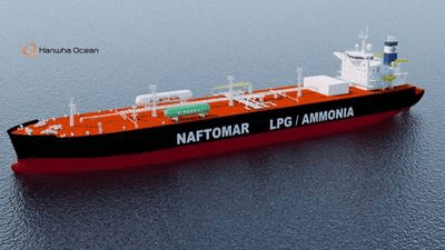 Naftomar Shipping Orders Four Ammonia-powered VLGCs